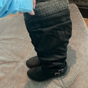 Cute Wide Calf Black Boot